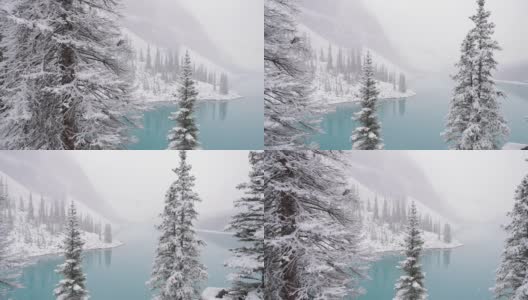 冰碛湖高清在线视频素材下载