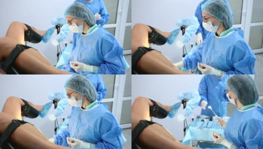 妇产科医生，生殖医生做这个手术宫腔镜。高清在线视频素材下载