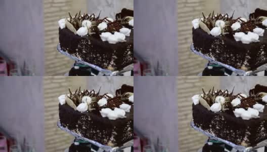 巧克力婚礼蛋糕高清在线视频素材下载
