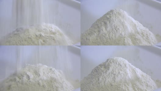 小麦粉的计量和称重高清在线视频素材下载