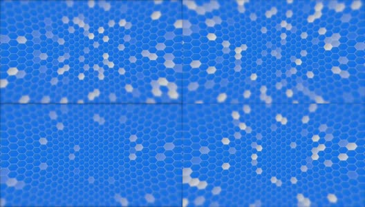 动画闪烁白色方块上的蓝色背景元素高清在线视频素材下载
