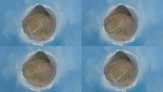 活火山与火山口Bromo，贾瓦，印度尼西亚高清在线视频素材下载