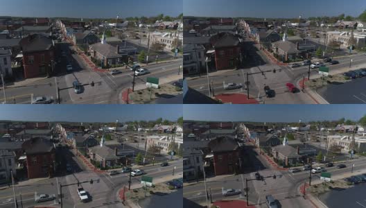 美国俄亥俄州塞勒姆小镇白天空中拍摄高清在线视频素材下载