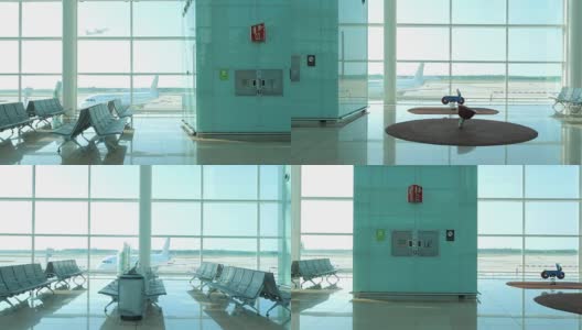 空荡荡的机场的未来愿景高清在线视频素材下载