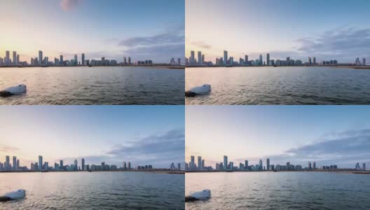 日落延误了中国城市的摄影高清在线视频素材下载
