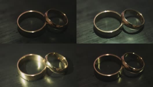 灯笼下的结婚戒指高清在线视频素材下载