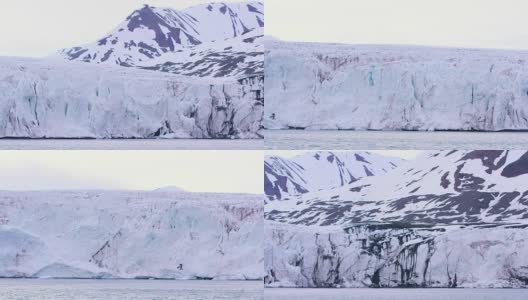 对北极巨大冰川的淘金高清在线视频素材下载