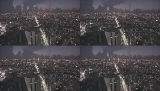 东京城市夜景高清在线视频素材下载