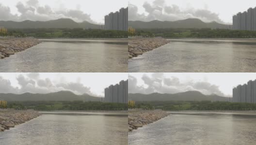 香港新界东将军澳山景及乐活公园高清在线视频素材下载