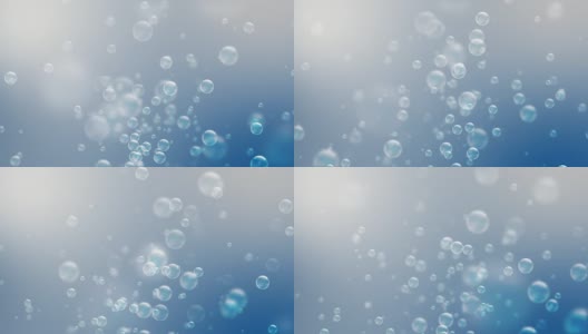 4K海洋气泡背景(可循环)高清在线视频素材下载