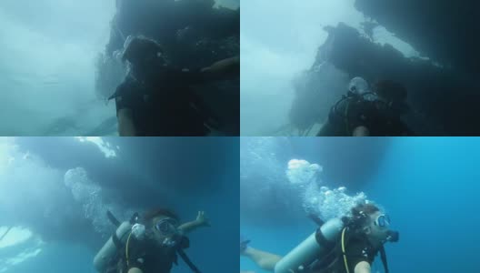 日本的潜水员高清在线视频素材下载