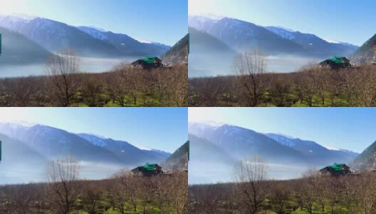 喜马拉雅山脉早晨的景观时光流逝高清在线视频素材下载