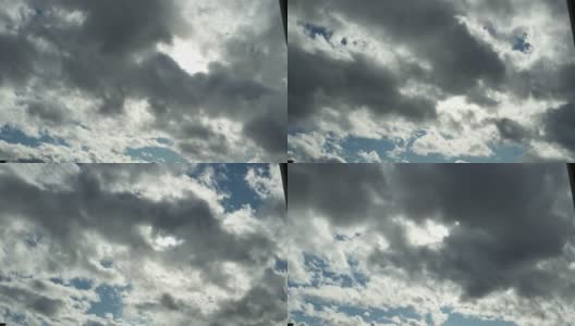 多云的天空，时间流逝高清在线视频素材下载