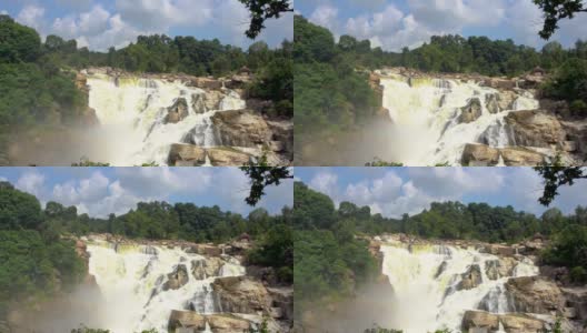 达萨姆瀑布是位于印度恰尔肯德邦Ranchi地区附近的一个瀑布高清在线视频素材下载