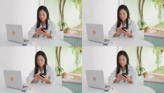 亚洲医生准备通过视频电话咨询高清在线视频素材下载