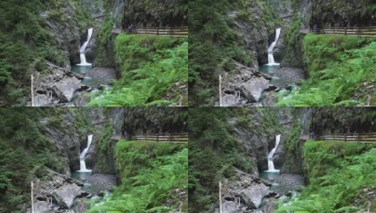 森林瀑布高清在线视频素材下载