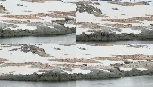 南极洲的海岸线高清在线视频素材下载