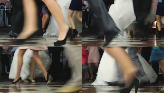 跳舞的人的脚高清在线视频素材下载