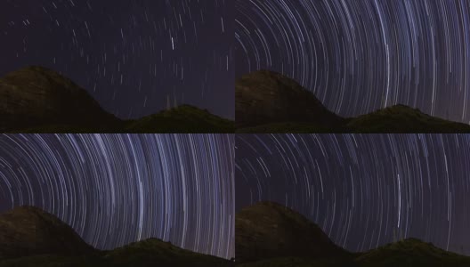 在里约热内卢的一座山的星星小径高清在线视频素材下载