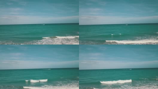 棕榈滩航拍视频棕榈滩海岸，佛罗里达州在2021年3月春假期间高清在线视频素材下载
