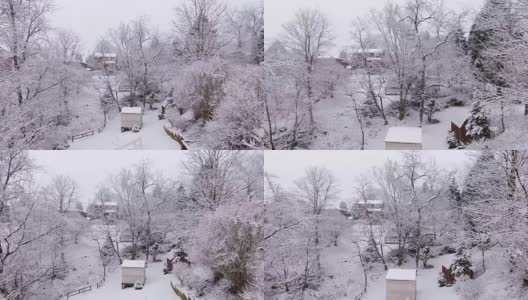 多莉拍摄的冬季仙境高清在线视频素材下载
