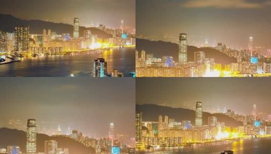 香港的夜晚高清在线视频素材下载