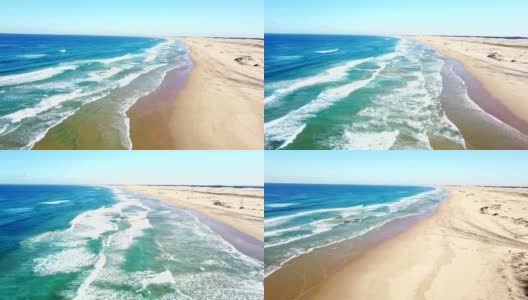 澳大利亚斯托克顿海滩上的沙丘高清在线视频素材下载