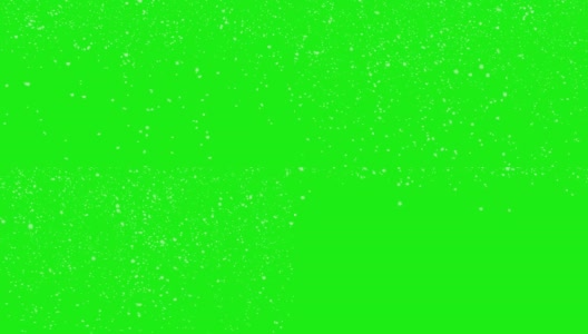 平静的雪花在绿幕上高清在线视频素材下载