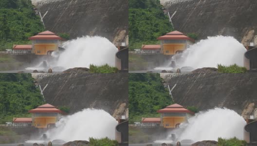 普拉卡钦坤丹大坝，那洪那约克，泰国。高清在线视频素材下载
