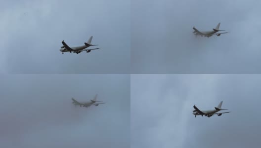 飞机在云层中飞行高清在线视频素材下载
