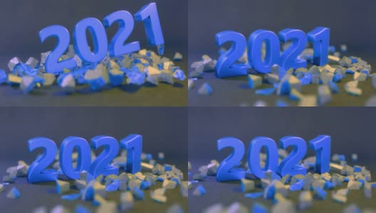 破坏新年的改变是2020年到2021年高清在线视频素材下载
