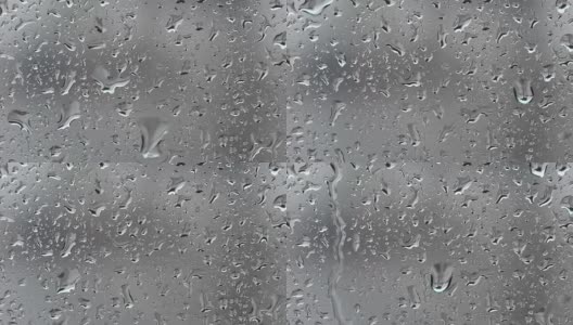雨滴落在窗户上高清在线视频素材下载