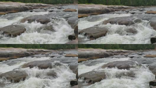 新布伦瑞克帕比诺瀑布的急流瀑布高清在线视频素材下载