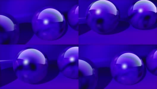 蓝色球体滚动运动图形高清在线视频素材下载