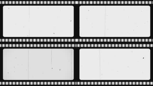 幻灯片循环，白色，旧电影损害效果高清在线视频素材下载
