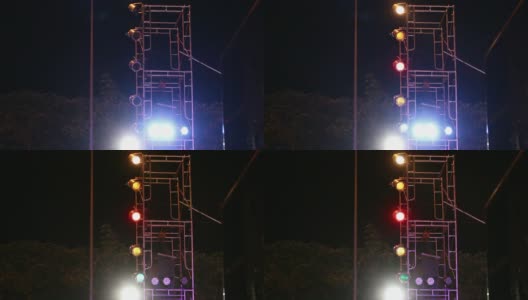 聚光灯闪烁的音乐会舞台高清在线视频素材下载