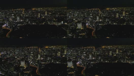 东京夜景天线的中心部分高清在线视频素材下载
