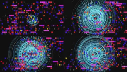 信息HUD，高科技创意抽象企业背景高清在线视频素材下载