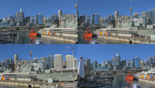悉尼达情港摇摄(4K/超高清到高清)高清在线视频素材下载