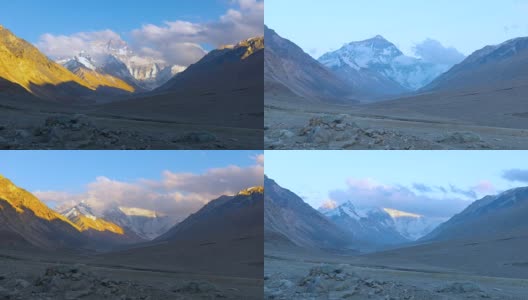 珠穆朗玛峰高清延时视频。西藏。中国高清在线视频素材下载
