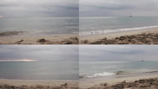四季:安达曼海上的波浪，淘金拍摄高清在线视频素材下载