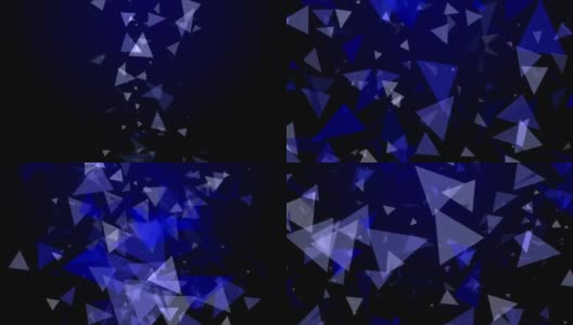 三角形粒子动画高清在线视频素材下载