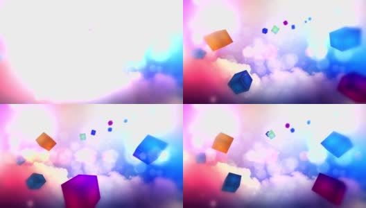 Abstract Colourful 3D Gift Boxes Background Animation高清在线视频素材下载