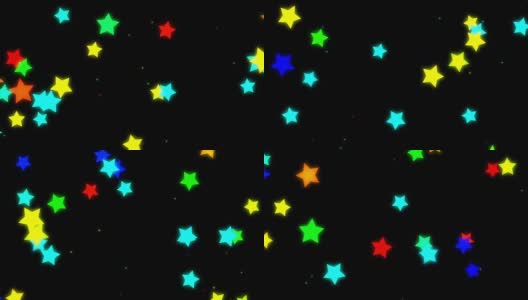 陨星卡通混色01高清在线视频素材下载