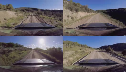 土路驾驶超速高清在线视频素材下载