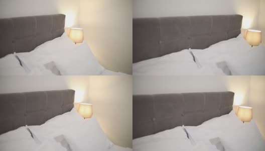 酒店里雅致的卧室高清在线视频素材下载