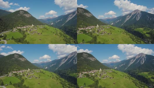 俯瞰瑞士维森村高清在线视频素材下载