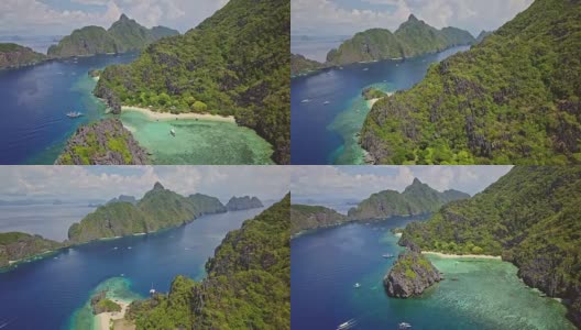 星滩航拍视频，巴拉望，菲律宾高清在线视频素材下载
