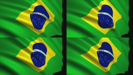 3D渲染巴西国旗高清在线视频素材下载