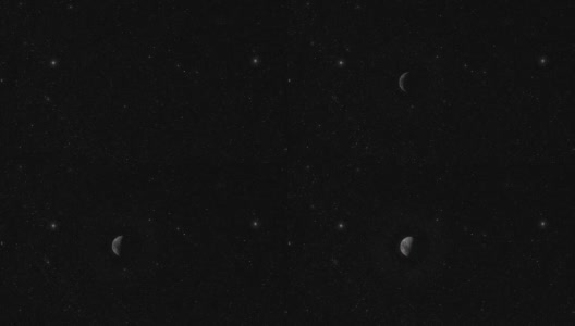 在星空概念v2中从远处看到的月相高清在线视频素材下载